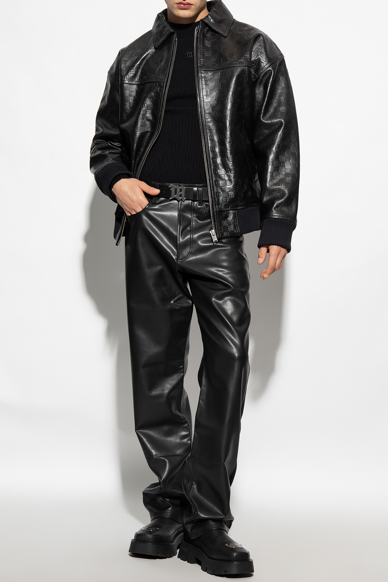 Misbhv leather outlet jacket